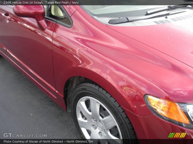 Tango Red Pearl / Ivory 2006 Honda Civic LX Sedan