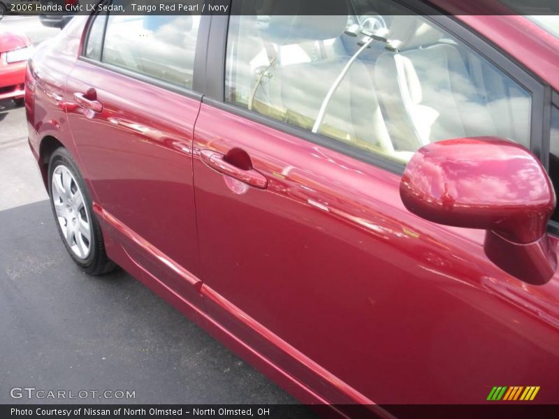 Tango Red Pearl / Ivory 2006 Honda Civic LX Sedan