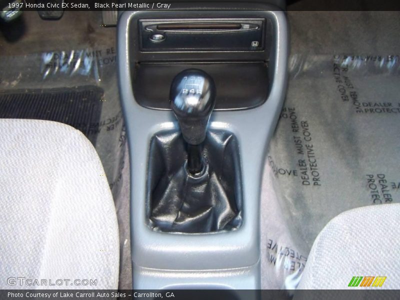 Black Pearl Metallic / Gray 1997 Honda Civic EX Sedan
