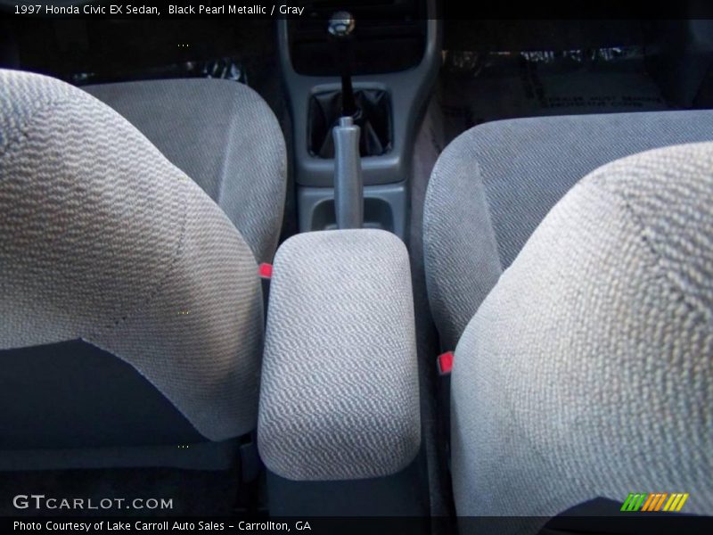Black Pearl Metallic / Gray 1997 Honda Civic EX Sedan