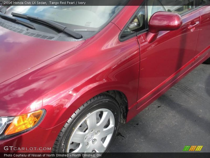 Tango Red Pearl / Ivory 2006 Honda Civic LX Sedan