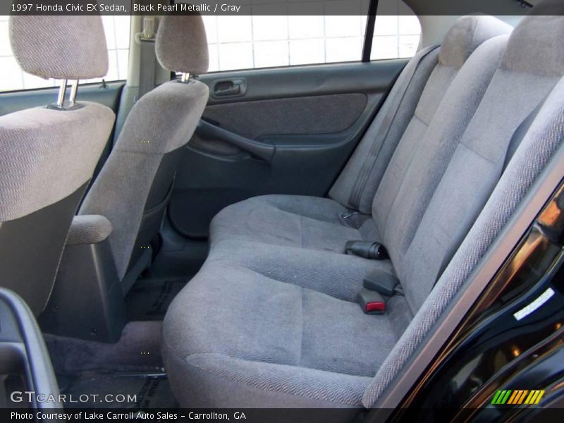 Black Pearl Metallic / Gray 1997 Honda Civic EX Sedan