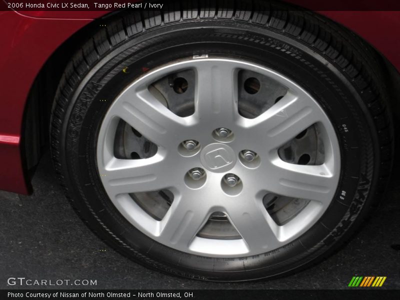 Tango Red Pearl / Ivory 2006 Honda Civic LX Sedan