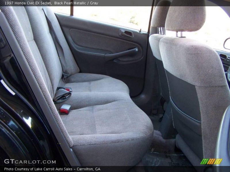 Black Pearl Metallic / Gray 1997 Honda Civic EX Sedan