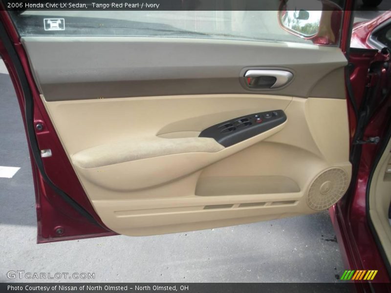 Tango Red Pearl / Ivory 2006 Honda Civic LX Sedan