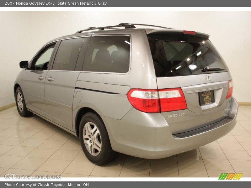 Slate Green Metallic / Gray 2007 Honda Odyssey EX-L