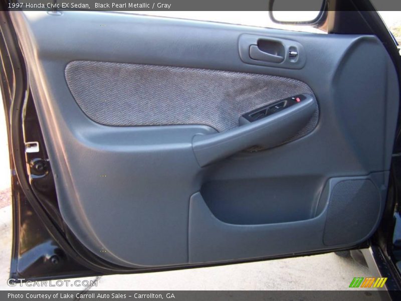 Black Pearl Metallic / Gray 1997 Honda Civic EX Sedan