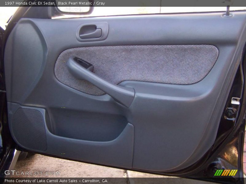 Black Pearl Metallic / Gray 1997 Honda Civic EX Sedan