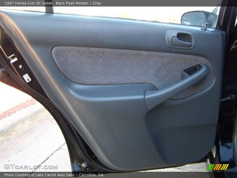 Black Pearl Metallic / Gray 1997 Honda Civic EX Sedan