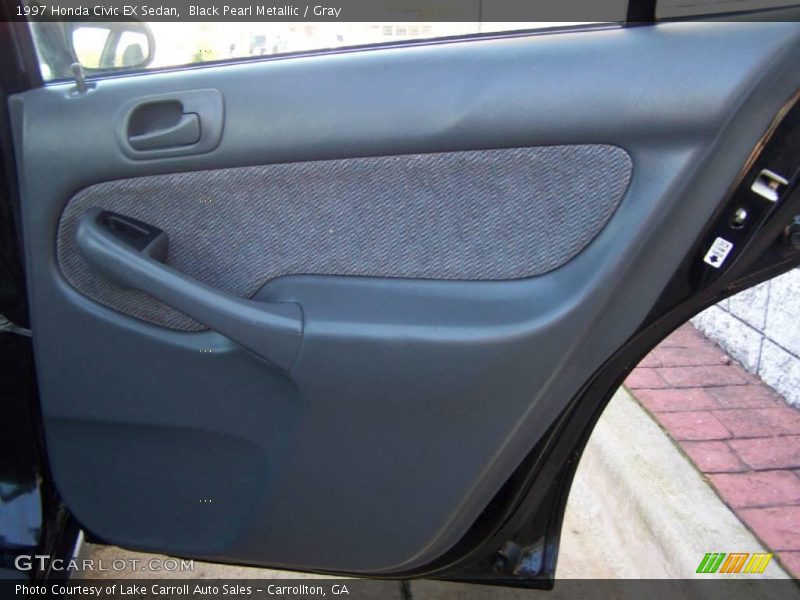 Black Pearl Metallic / Gray 1997 Honda Civic EX Sedan