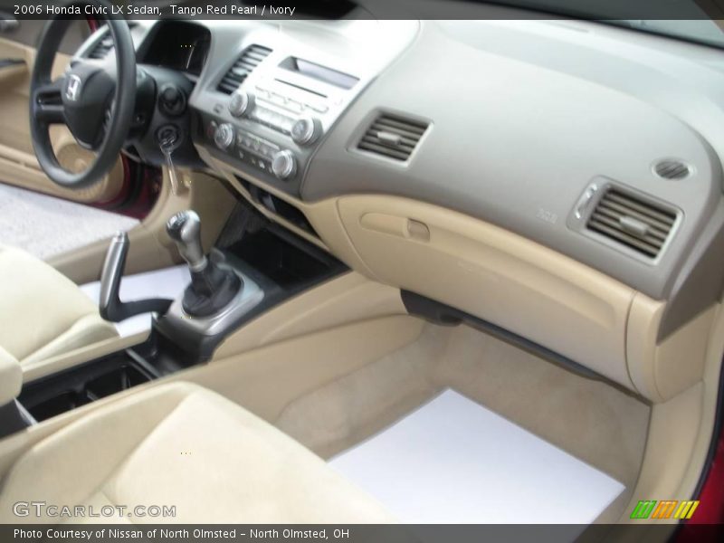 Tango Red Pearl / Ivory 2006 Honda Civic LX Sedan
