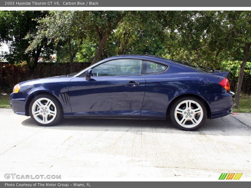 Carbon Blue / Black 2003 Hyundai Tiburon GT V6