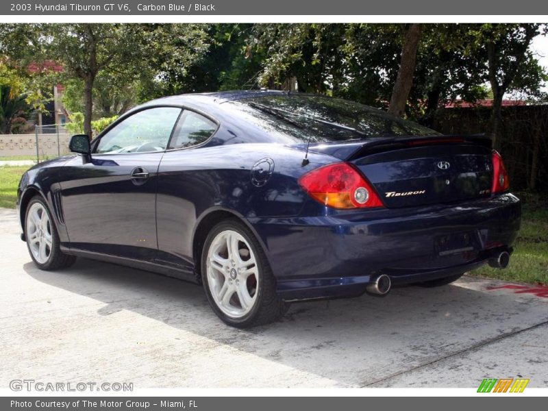 Carbon Blue / Black 2003 Hyundai Tiburon GT V6