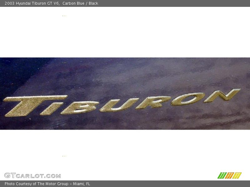 Carbon Blue / Black 2003 Hyundai Tiburon GT V6