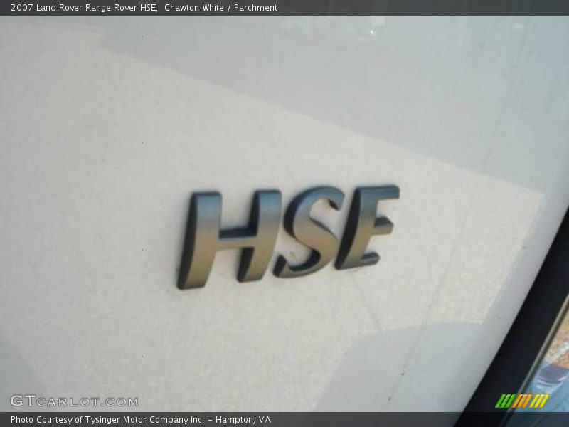 Chawton White / Parchment 2007 Land Rover Range Rover HSE