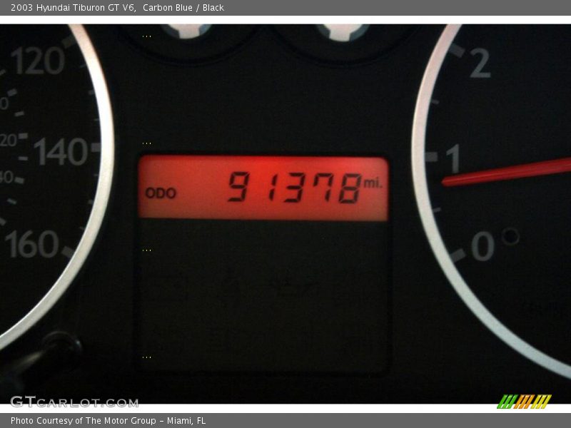 Carbon Blue / Black 2003 Hyundai Tiburon GT V6