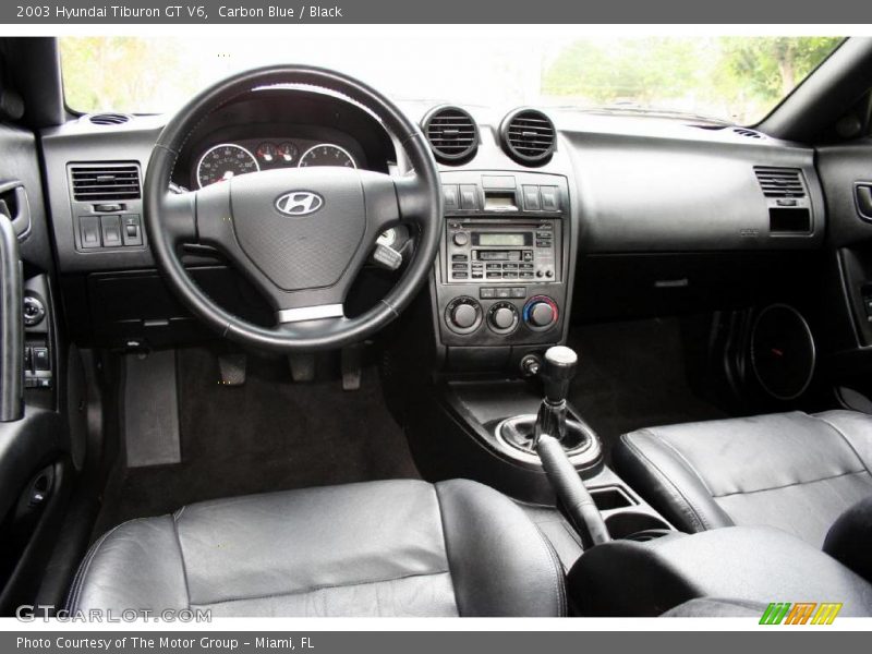 Carbon Blue / Black 2003 Hyundai Tiburon GT V6