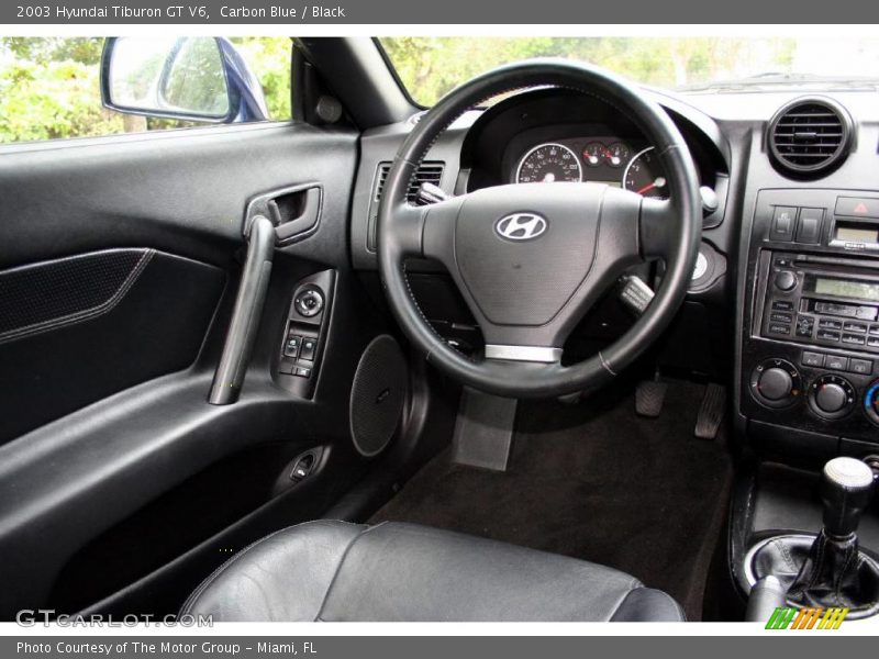 Carbon Blue / Black 2003 Hyundai Tiburon GT V6