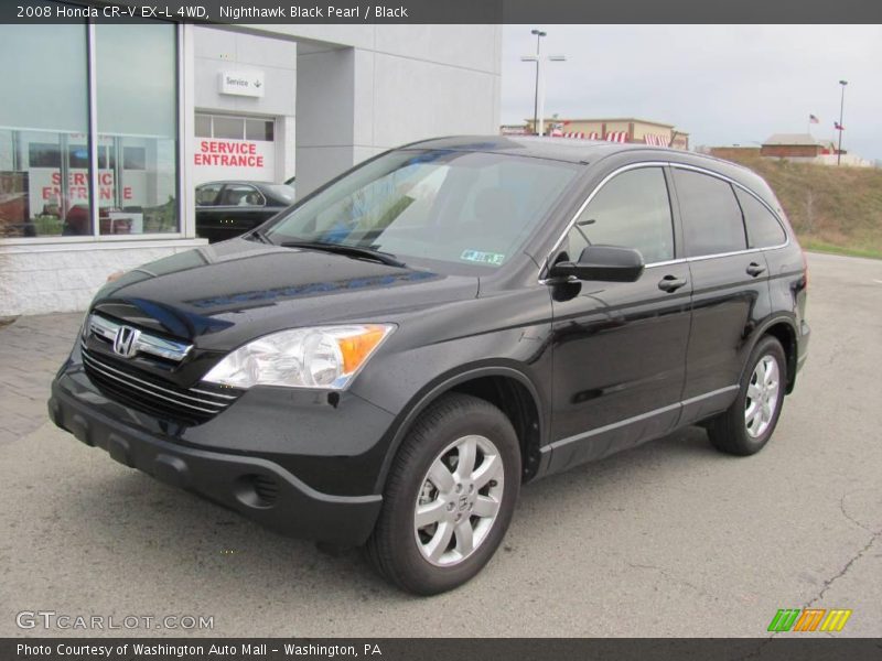 Nighthawk Black Pearl / Black 2008 Honda CR-V EX-L 4WD