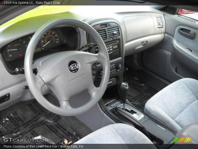 Ruby Red / Gray 2004 Kia Optima LX