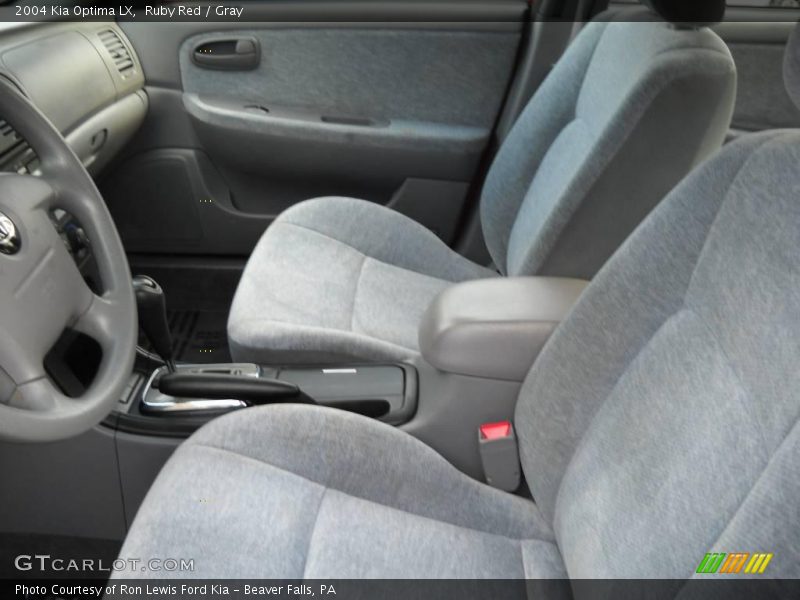 Ruby Red / Gray 2004 Kia Optima LX