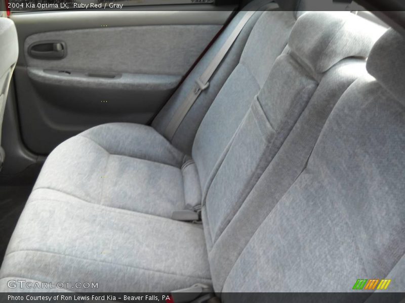Ruby Red / Gray 2004 Kia Optima LX