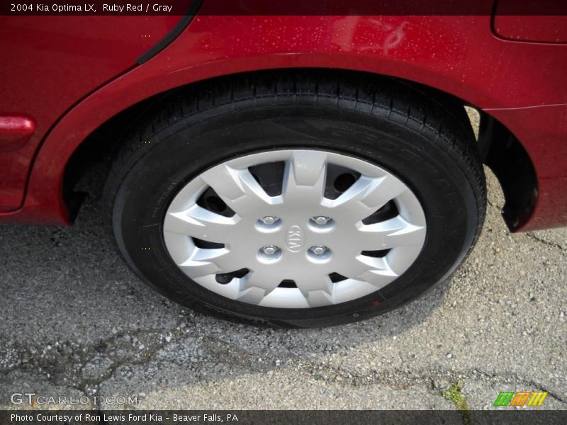 Ruby Red / Gray 2004 Kia Optima LX