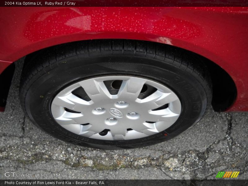 Ruby Red / Gray 2004 Kia Optima LX