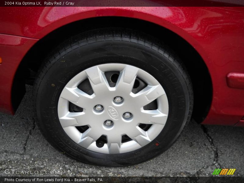 Ruby Red / Gray 2004 Kia Optima LX