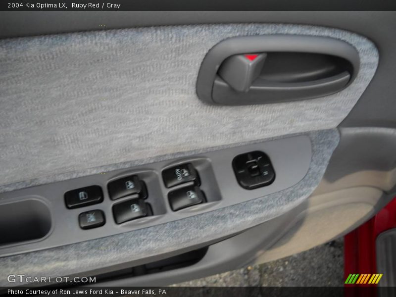 Ruby Red / Gray 2004 Kia Optima LX