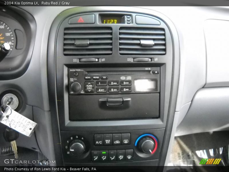 Ruby Red / Gray 2004 Kia Optima LX