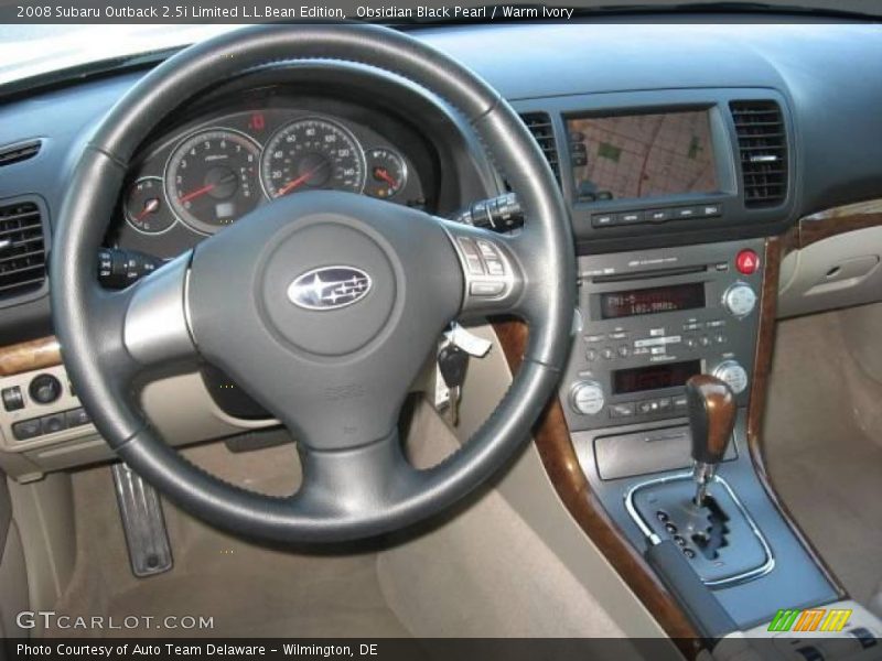 Obsidian Black Pearl / Warm Ivory 2008 Subaru Outback 2.5i Limited L.L.Bean Edition