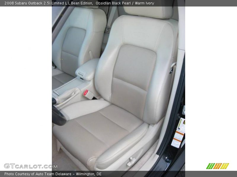 Obsidian Black Pearl / Warm Ivory 2008 Subaru Outback 2.5i Limited L.L.Bean Edition
