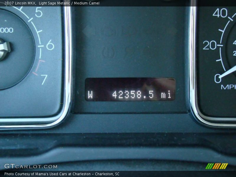 Light Sage Metallic / Medium Camel 2007 Lincoln MKX