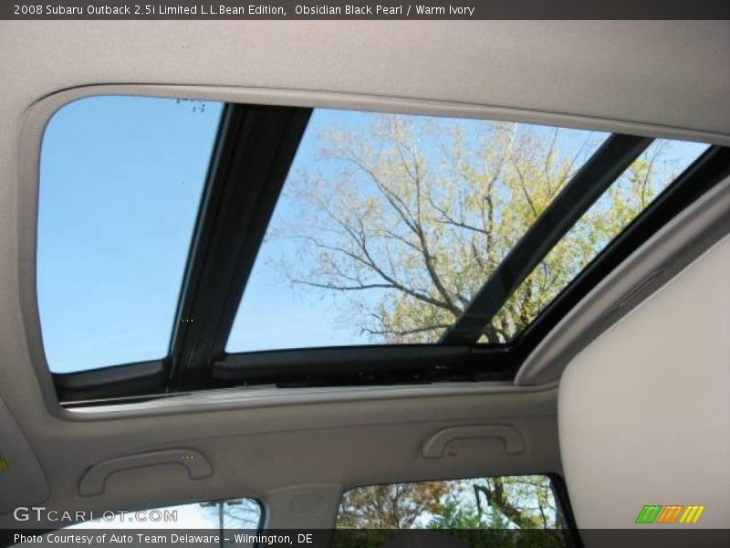 Obsidian Black Pearl / Warm Ivory 2008 Subaru Outback 2.5i Limited L.L.Bean Edition