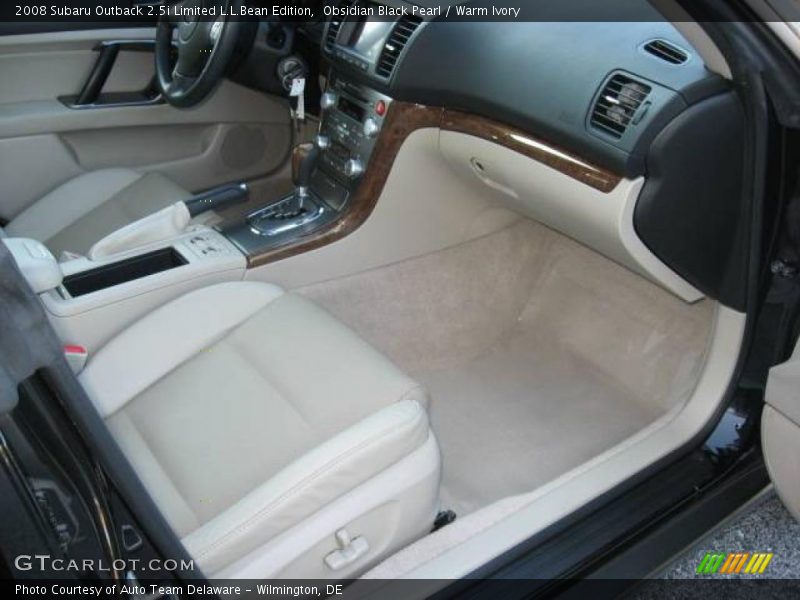 Obsidian Black Pearl / Warm Ivory 2008 Subaru Outback 2.5i Limited L.L.Bean Edition