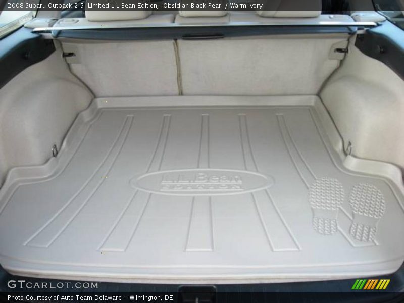 Obsidian Black Pearl / Warm Ivory 2008 Subaru Outback 2.5i Limited L.L.Bean Edition
