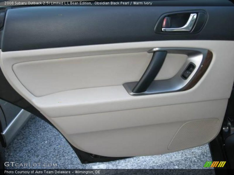 Obsidian Black Pearl / Warm Ivory 2008 Subaru Outback 2.5i Limited L.L.Bean Edition