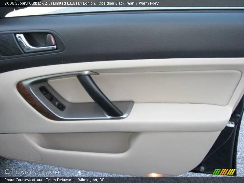 Obsidian Black Pearl / Warm Ivory 2008 Subaru Outback 2.5i Limited L.L.Bean Edition