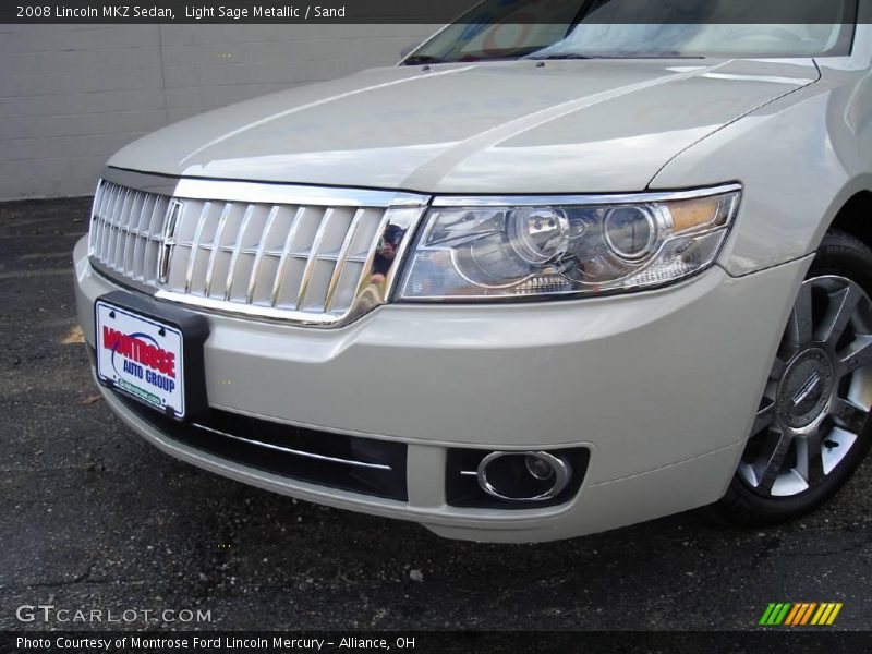 Light Sage Metallic / Sand 2008 Lincoln MKZ Sedan