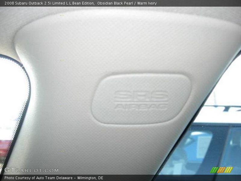 Obsidian Black Pearl / Warm Ivory 2008 Subaru Outback 2.5i Limited L.L.Bean Edition