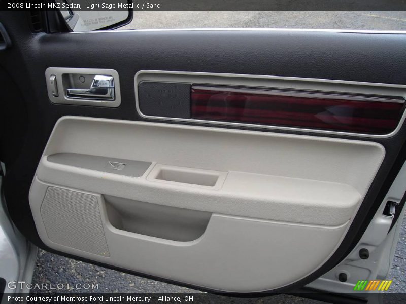 Light Sage Metallic / Sand 2008 Lincoln MKZ Sedan