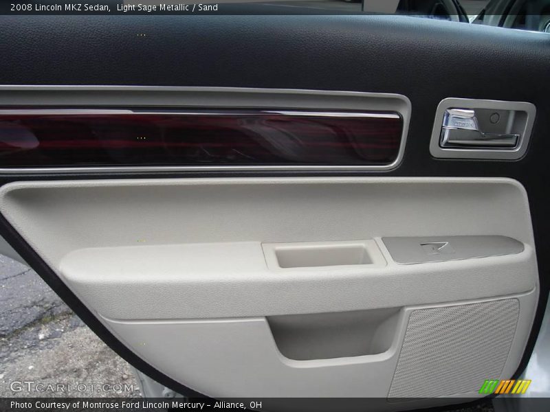 Light Sage Metallic / Sand 2008 Lincoln MKZ Sedan