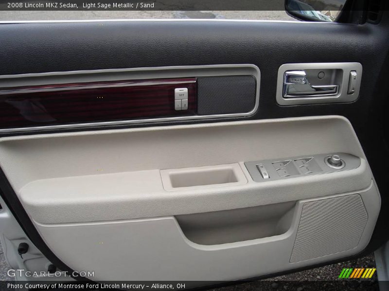 Light Sage Metallic / Sand 2008 Lincoln MKZ Sedan