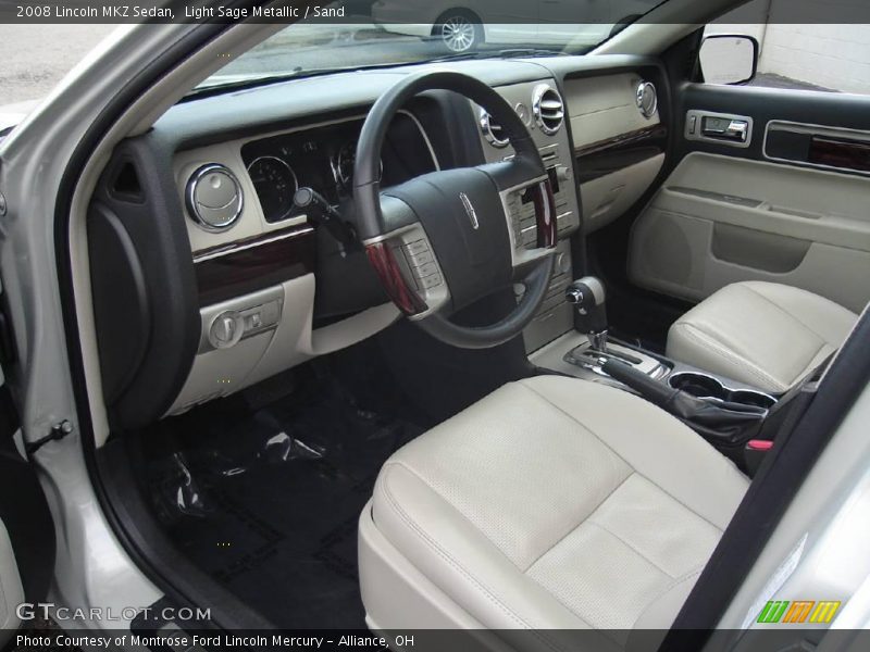 Light Sage Metallic / Sand 2008 Lincoln MKZ Sedan
