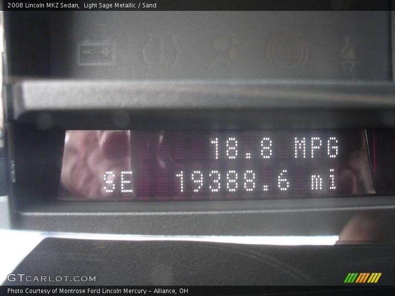 Light Sage Metallic / Sand 2008 Lincoln MKZ Sedan