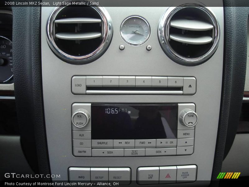 Light Sage Metallic / Sand 2008 Lincoln MKZ Sedan