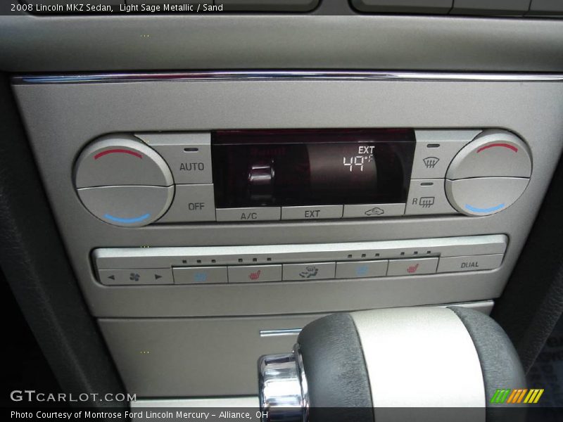 Light Sage Metallic / Sand 2008 Lincoln MKZ Sedan