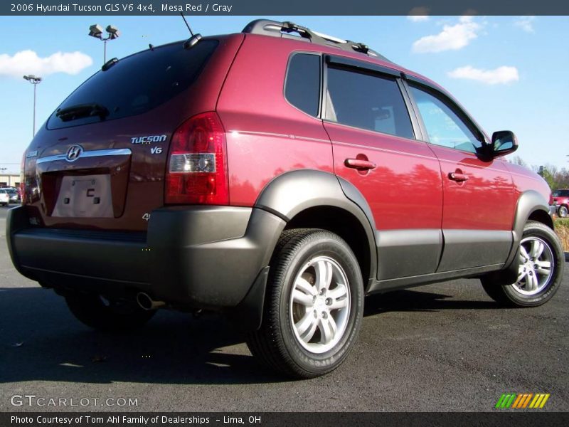 Mesa Red / Gray 2006 Hyundai Tucson GLS V6 4x4