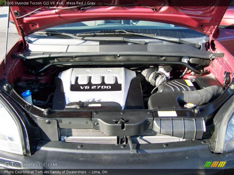 Mesa Red / Gray 2006 Hyundai Tucson GLS V6 4x4